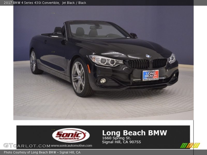 Jet Black / Black 2017 BMW 4 Series 430i Convertible