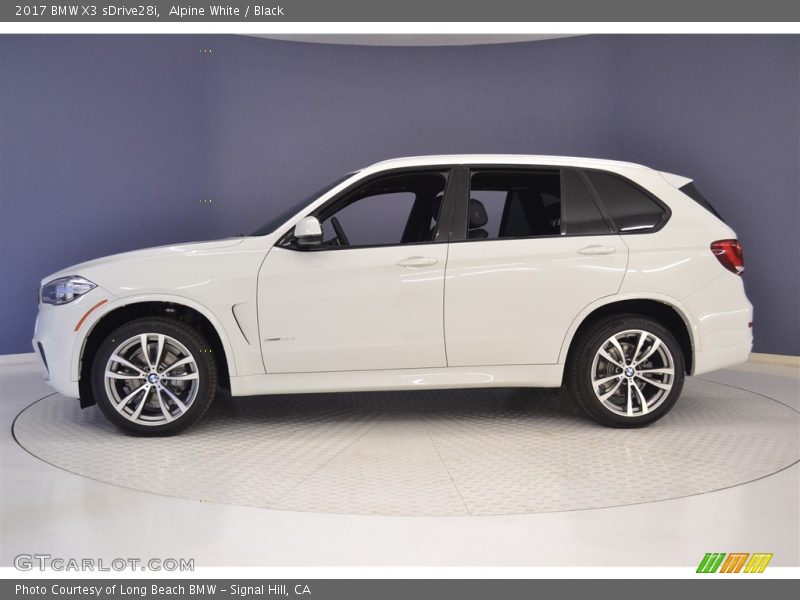 Alpine White / Black 2017 BMW X3 sDrive28i