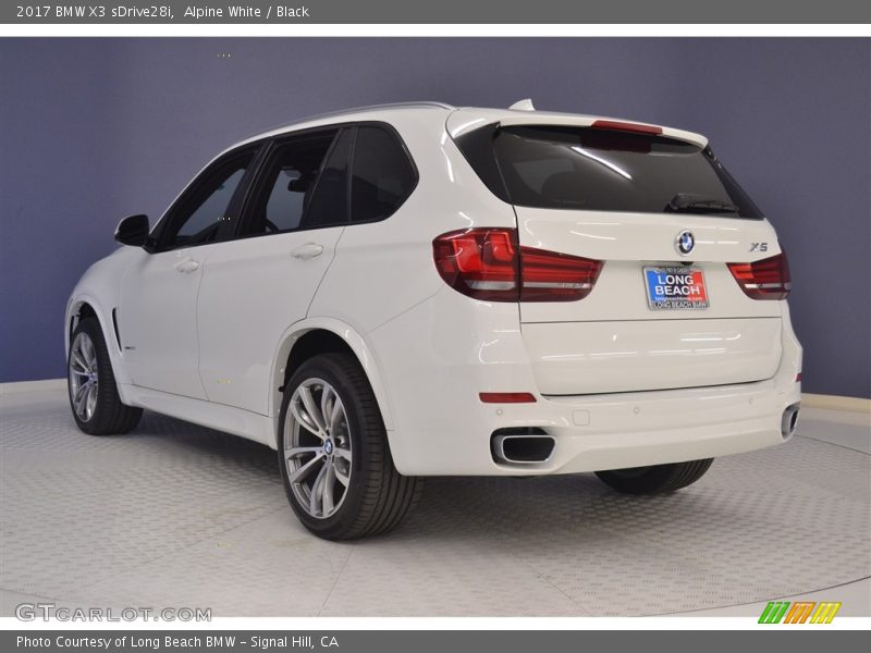 Alpine White / Black 2017 BMW X3 sDrive28i