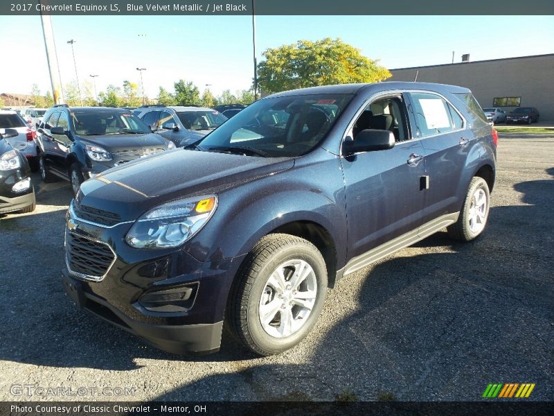 Blue Velvet Metallic / Jet Black 2017 Chevrolet Equinox LS