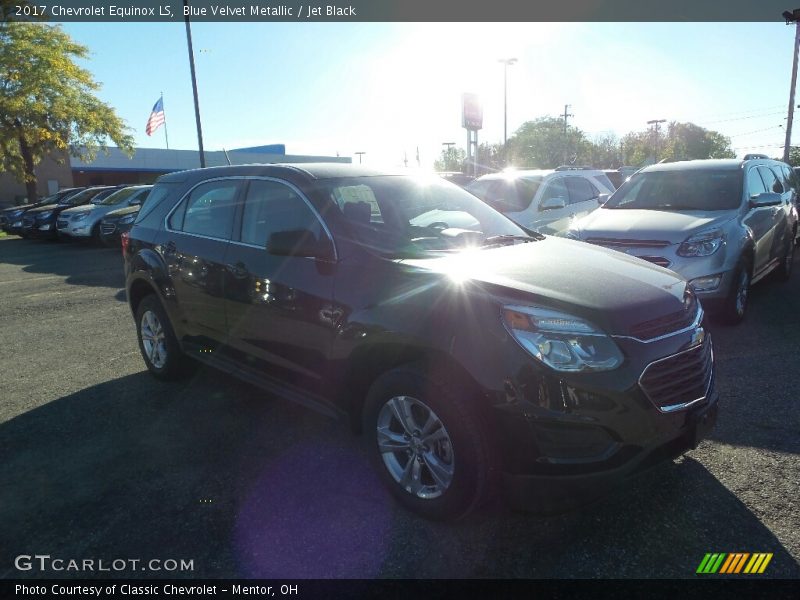 Blue Velvet Metallic / Jet Black 2017 Chevrolet Equinox LS