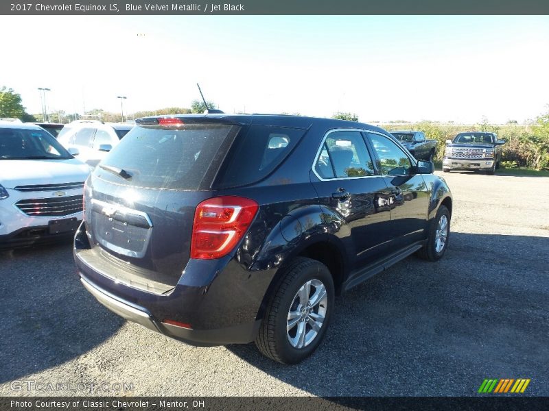 Blue Velvet Metallic / Jet Black 2017 Chevrolet Equinox LS