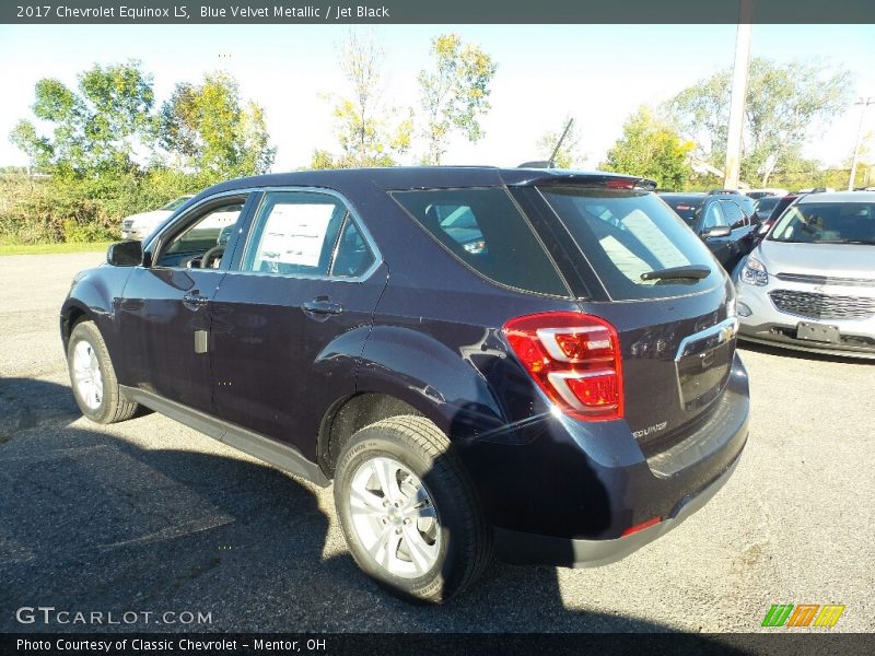 Blue Velvet Metallic / Jet Black 2017 Chevrolet Equinox LS