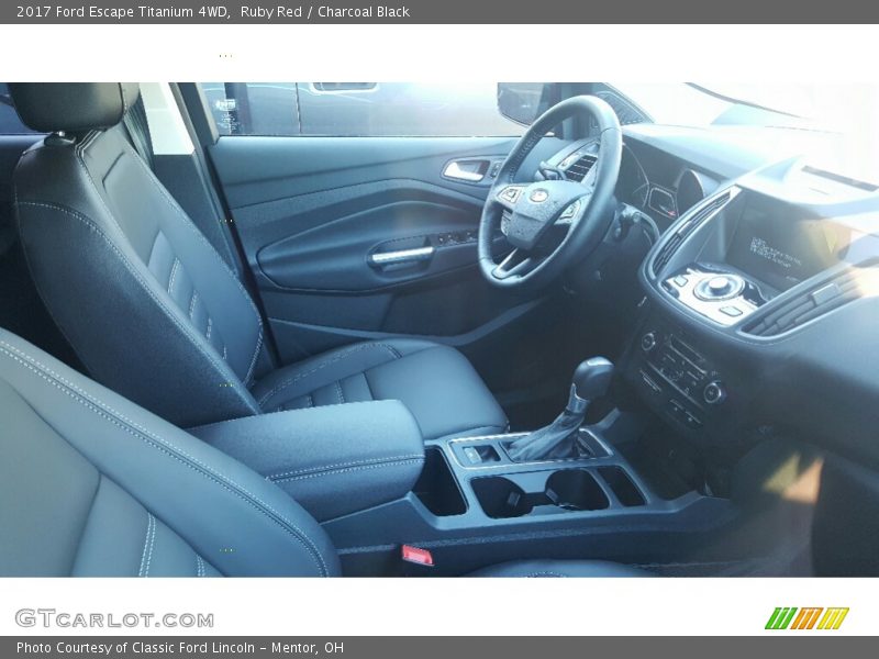Ruby Red / Charcoal Black 2017 Ford Escape Titanium 4WD