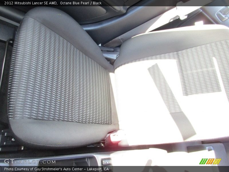 Octane Blue Pearl / Black 2012 Mitsubishi Lancer SE AWD
