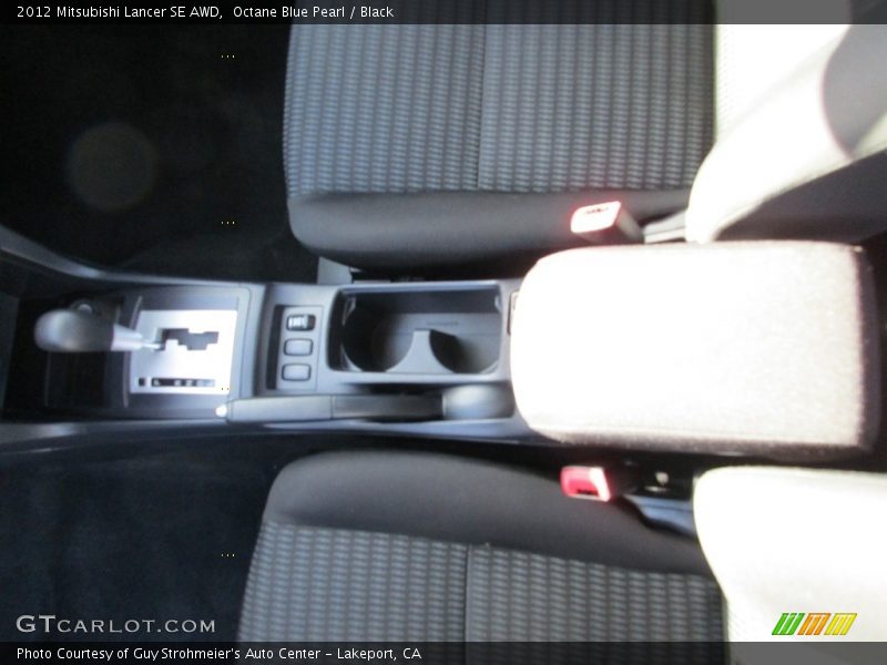 Octane Blue Pearl / Black 2012 Mitsubishi Lancer SE AWD