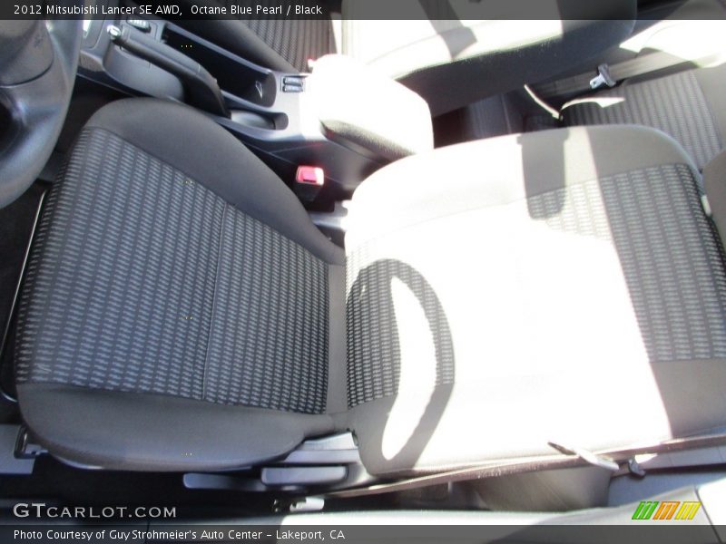 Octane Blue Pearl / Black 2012 Mitsubishi Lancer SE AWD