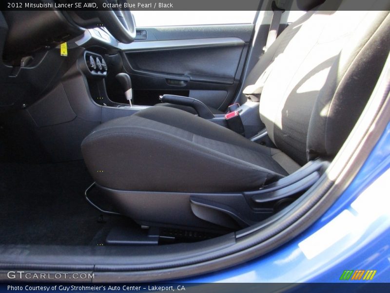 Octane Blue Pearl / Black 2012 Mitsubishi Lancer SE AWD