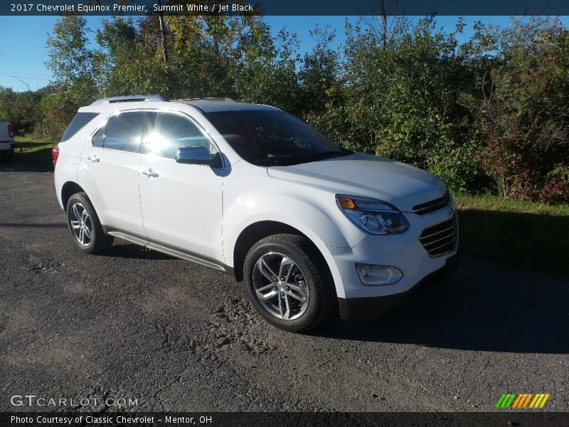 Summit White / Jet Black 2017 Chevrolet Equinox Premier