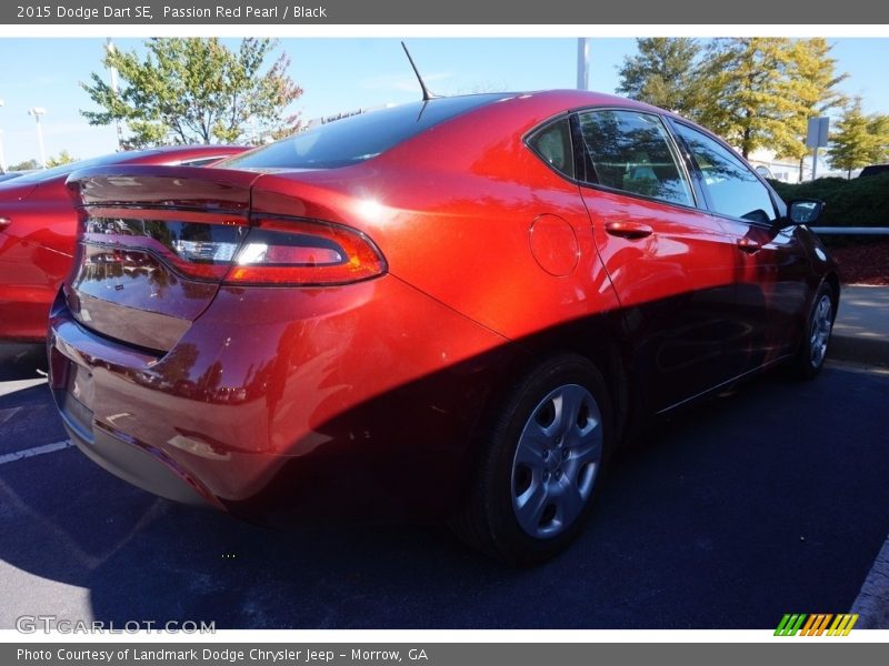 Passion Red Pearl / Black 2015 Dodge Dart SE