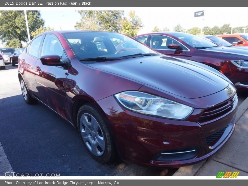 Passion Red Pearl / Black 2015 Dodge Dart SE