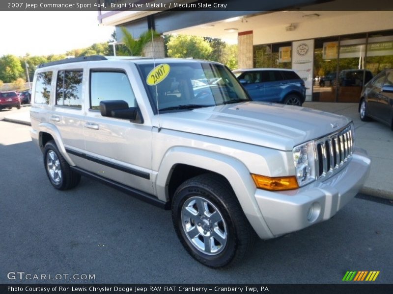 Bright Silver Metallic / Medium Slate Gray 2007 Jeep Commander Sport 4x4