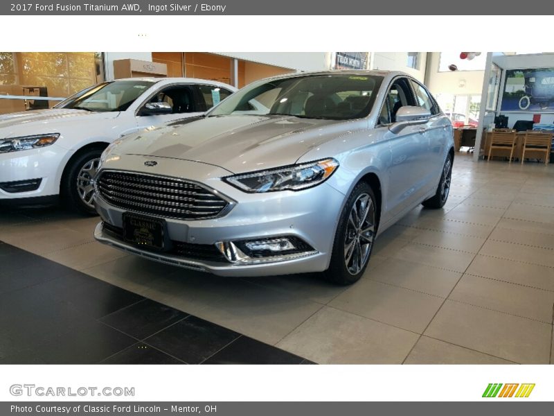 Ingot Silver / Ebony 2017 Ford Fusion Titanium AWD