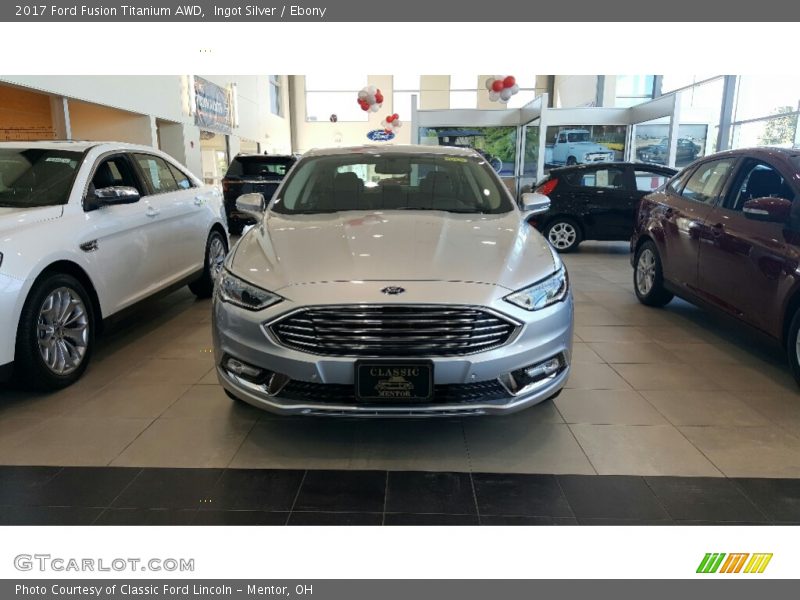 Ingot Silver / Ebony 2017 Ford Fusion Titanium AWD