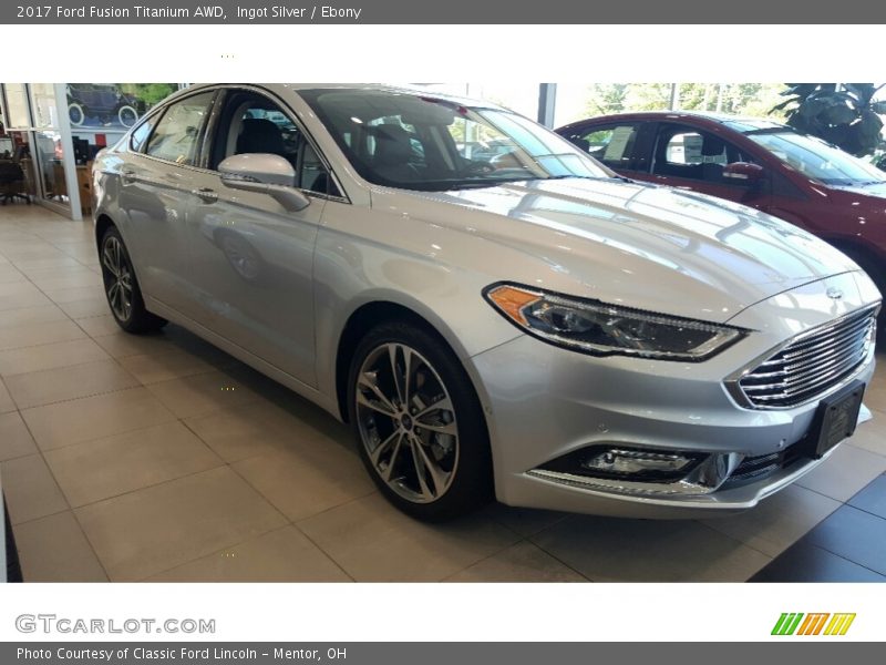 Ingot Silver / Ebony 2017 Ford Fusion Titanium AWD