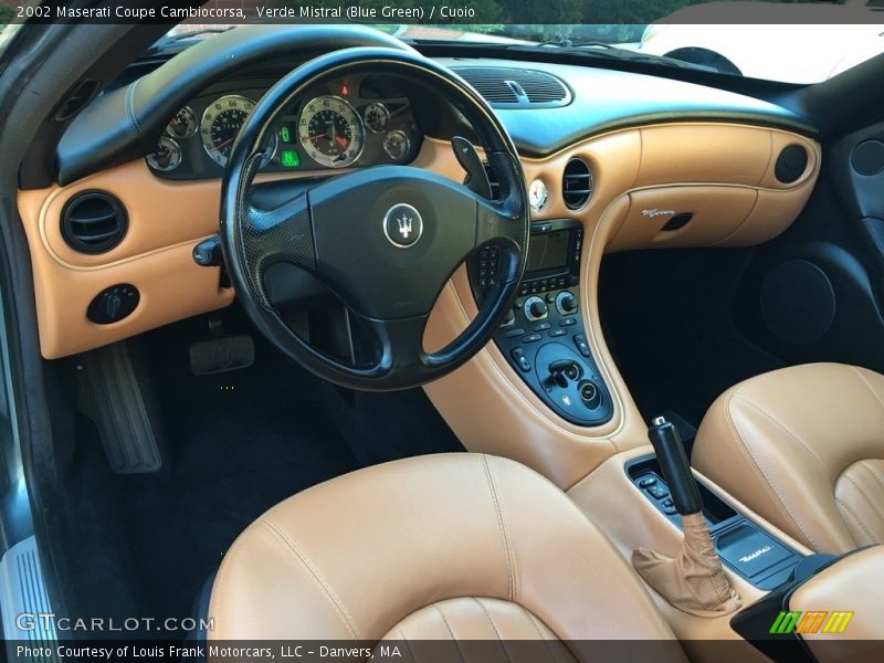 Verde Mistral (Blue Green) / Cuoio 2002 Maserati Coupe Cambiocorsa