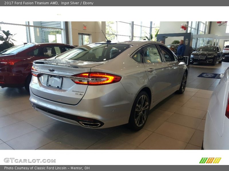 Ingot Silver / Ebony 2017 Ford Fusion Titanium AWD