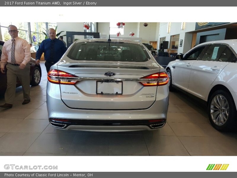 Ingot Silver / Ebony 2017 Ford Fusion Titanium AWD