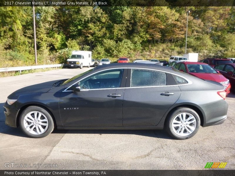 Nightfall Gray Metallic / Jet Black 2017 Chevrolet Malibu LT