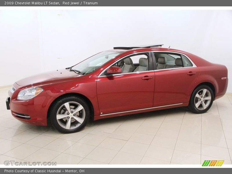 Red Jewel / Titanium 2009 Chevrolet Malibu LT Sedan