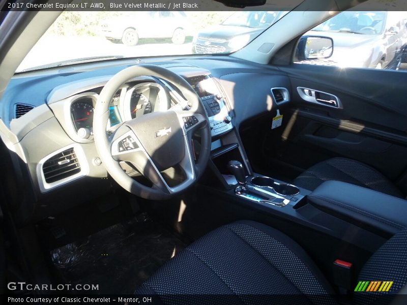 Blue Velvet Metallic / Jet Black 2017 Chevrolet Equinox LT AWD