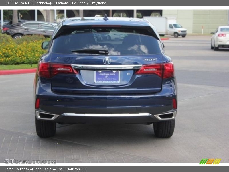 Fathom Blue Pearl / Graystone 2017 Acura MDX Technology