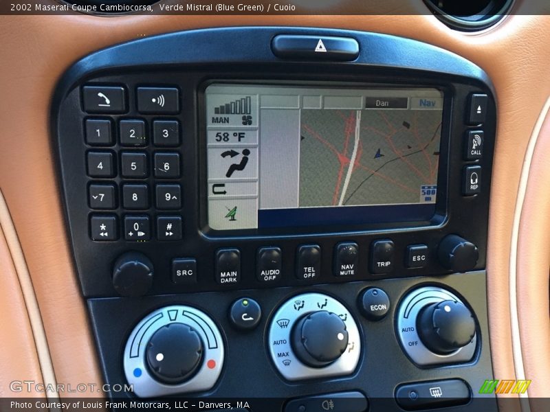 Verde Mistral (Blue Green) / Cuoio 2002 Maserati Coupe Cambiocorsa