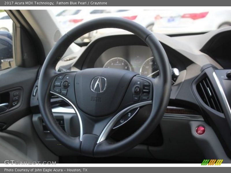 Fathom Blue Pearl / Graystone 2017 Acura MDX Technology