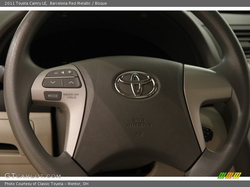 Barcelona Red Metallic / Bisque 2011 Toyota Camry LE