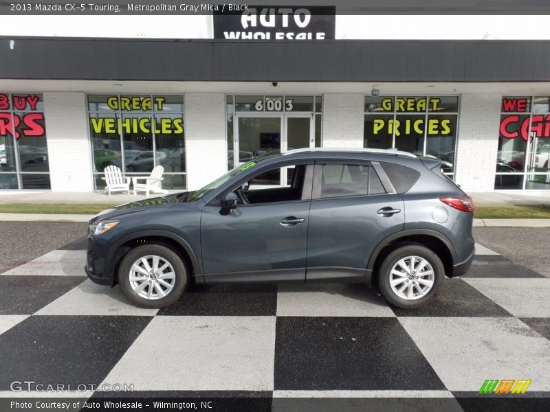 Metropolitan Gray Mica / Black 2013 Mazda CX-5 Touring