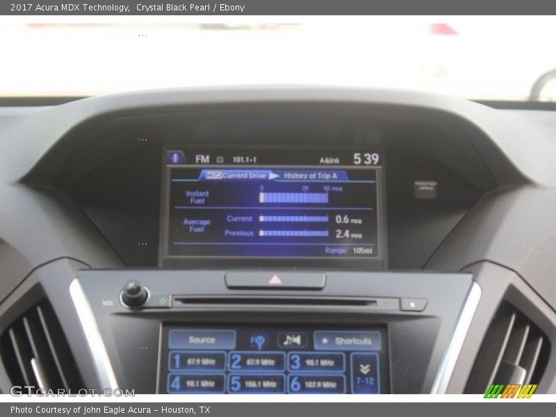 Crystal Black Pearl / Ebony 2017 Acura MDX Technology