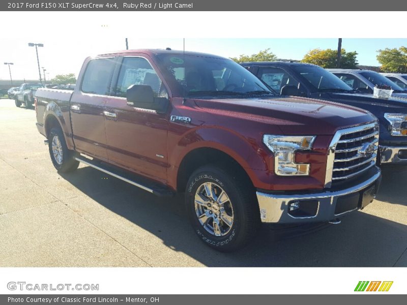 Ruby Red / Light Camel 2017 Ford F150 XLT SuperCrew 4x4