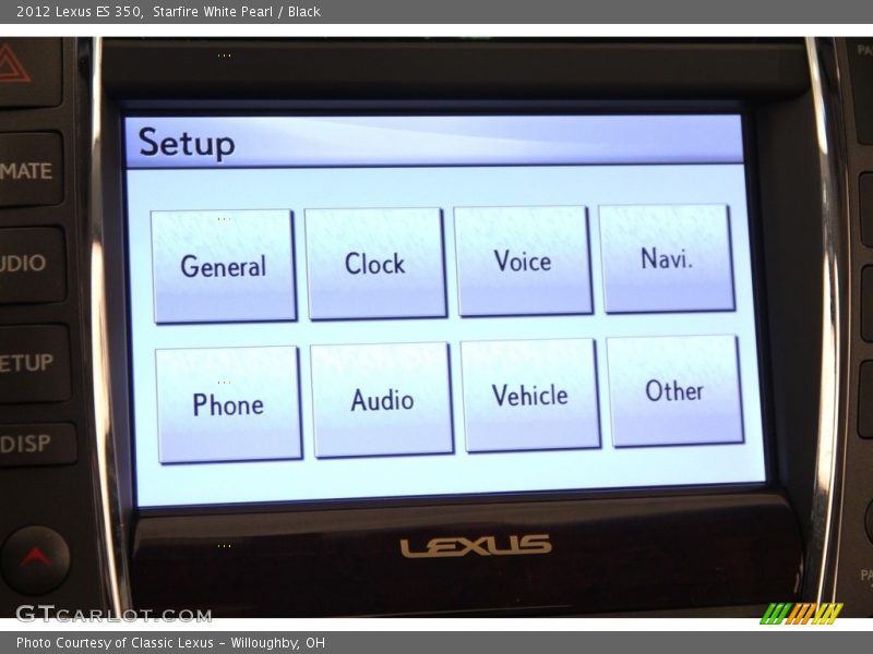 Starfire White Pearl / Black 2012 Lexus ES 350