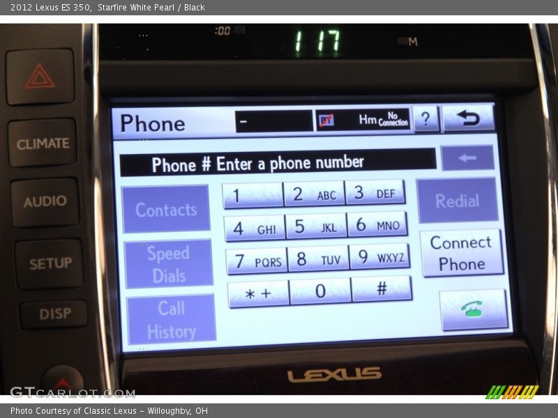 Starfire White Pearl / Black 2012 Lexus ES 350