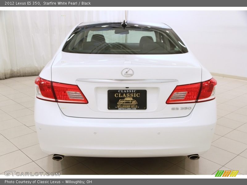 Starfire White Pearl / Black 2012 Lexus ES 350