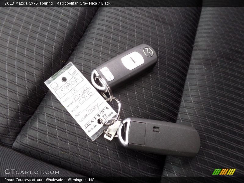 Metropolitan Gray Mica / Black 2013 Mazda CX-5 Touring