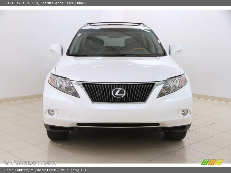 Starfire White Pearl / Black 2011 Lexus RX 350