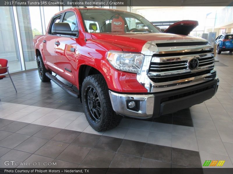 Barcelona Red Metallic / Graphite 2017 Toyota Tundra SR5 CrewMax