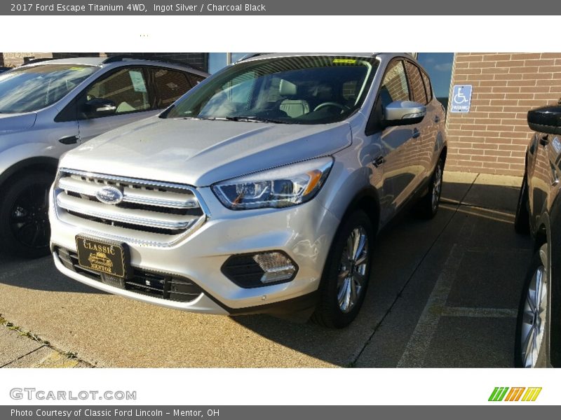 Ingot Silver / Charcoal Black 2017 Ford Escape Titanium 4WD