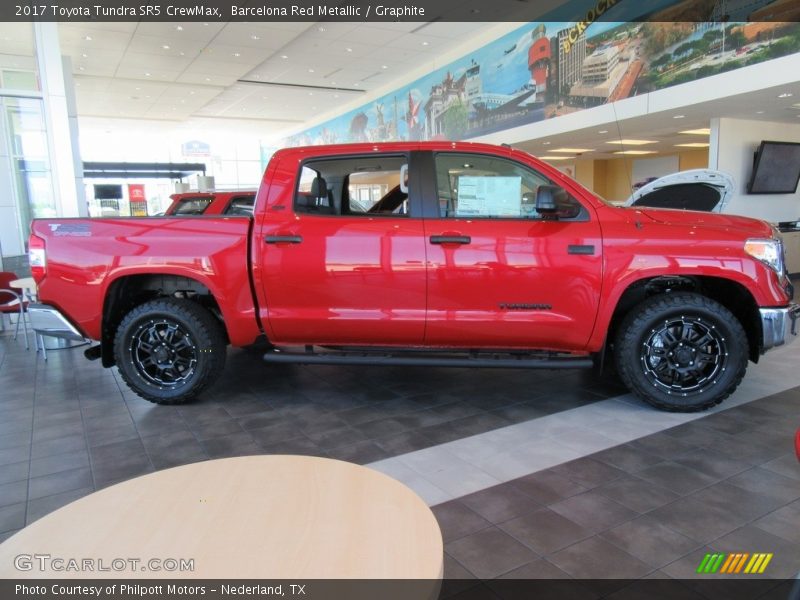 Barcelona Red Metallic / Graphite 2017 Toyota Tundra SR5 CrewMax