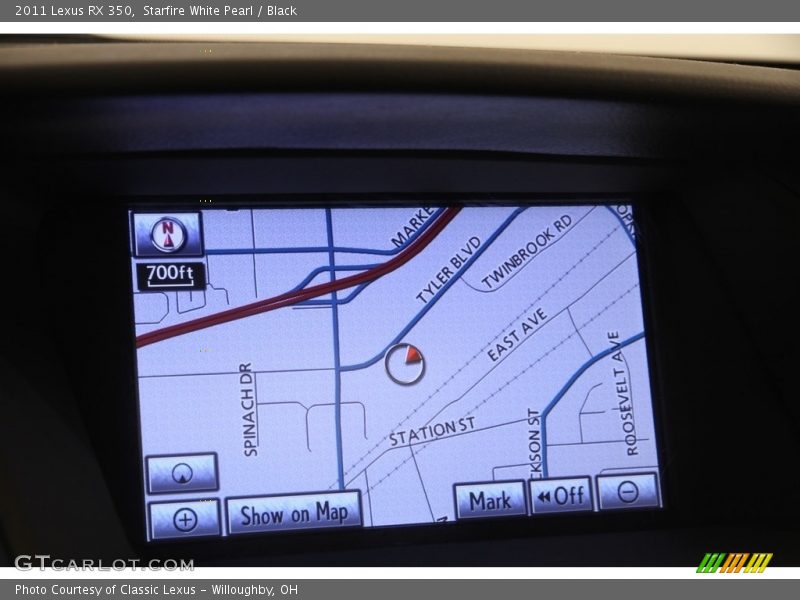 Starfire White Pearl / Black 2011 Lexus RX 350