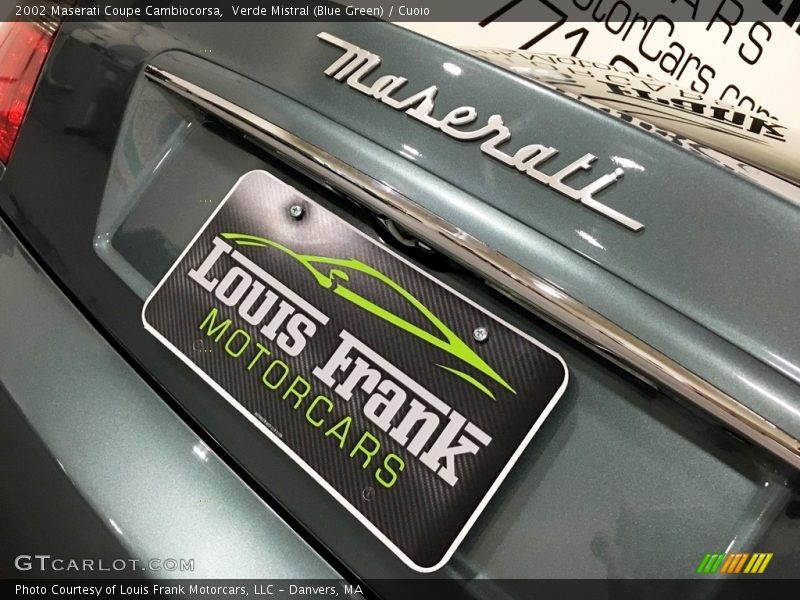 Verde Mistral (Blue Green) / Cuoio 2002 Maserati Coupe Cambiocorsa
