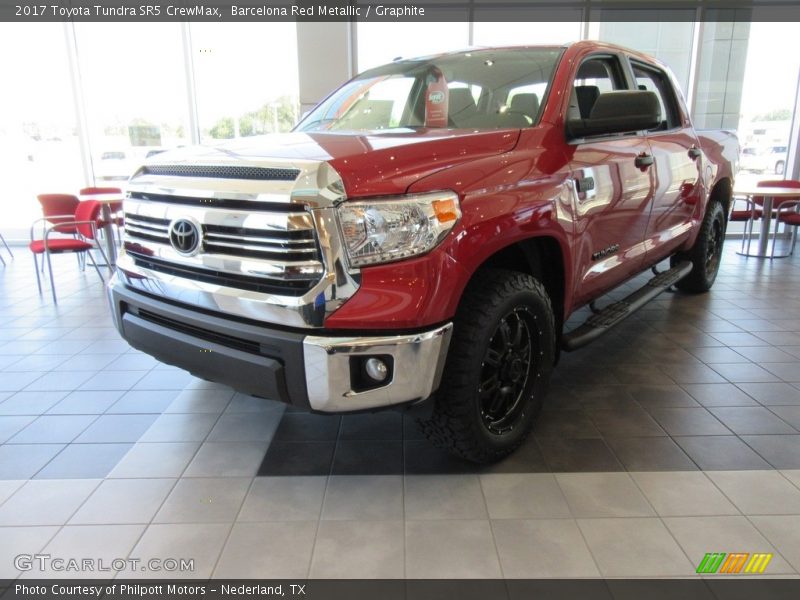 Barcelona Red Metallic / Graphite 2017 Toyota Tundra SR5 CrewMax