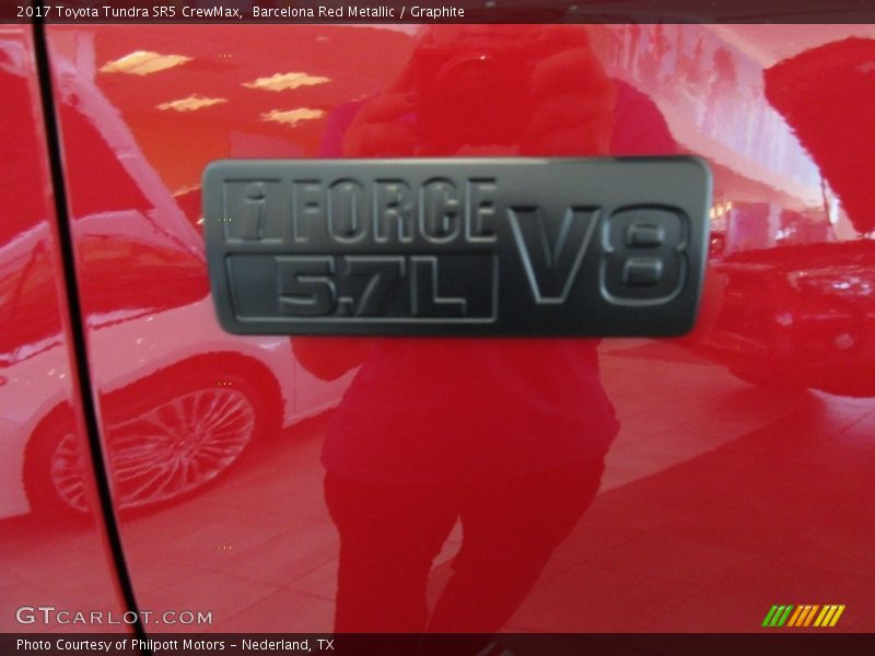 Barcelona Red Metallic / Graphite 2017 Toyota Tundra SR5 CrewMax