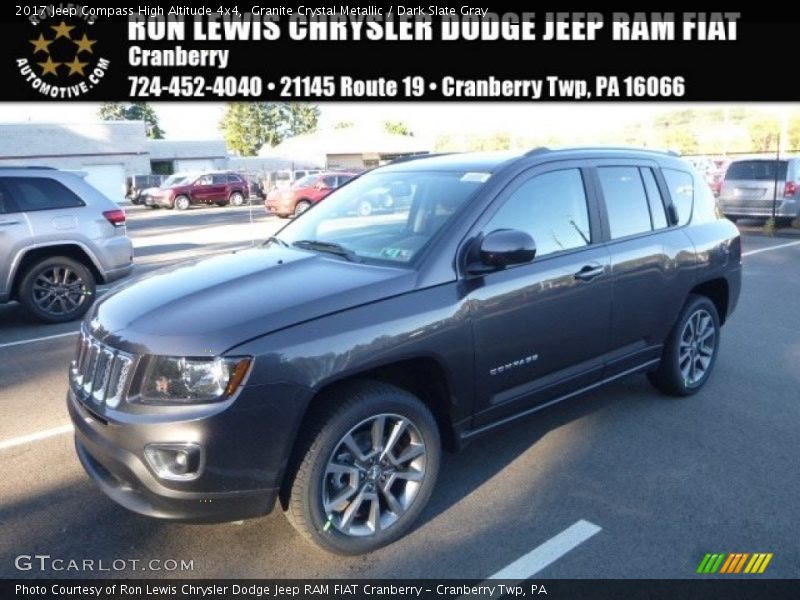 Granite Crystal Metallic / Dark Slate Gray 2017 Jeep Compass High Altitude 4x4