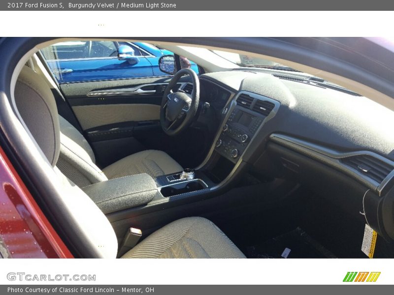 Burgundy Velvet / Medium Light Stone 2017 Ford Fusion S