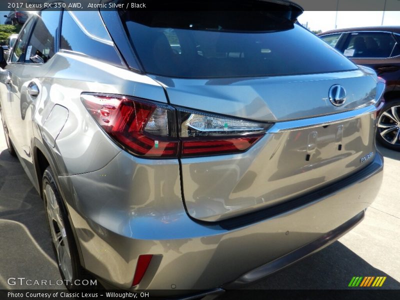 Atomic Silver / Black 2017 Lexus RX 350 AWD