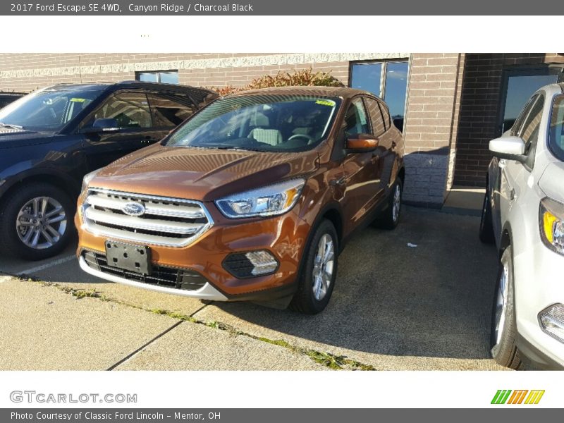 Canyon Ridge / Charcoal Black 2017 Ford Escape SE 4WD