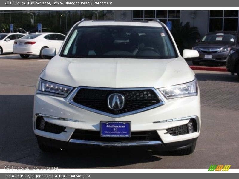 White Diamond Pearl / Parchment 2017 Acura MDX Advance