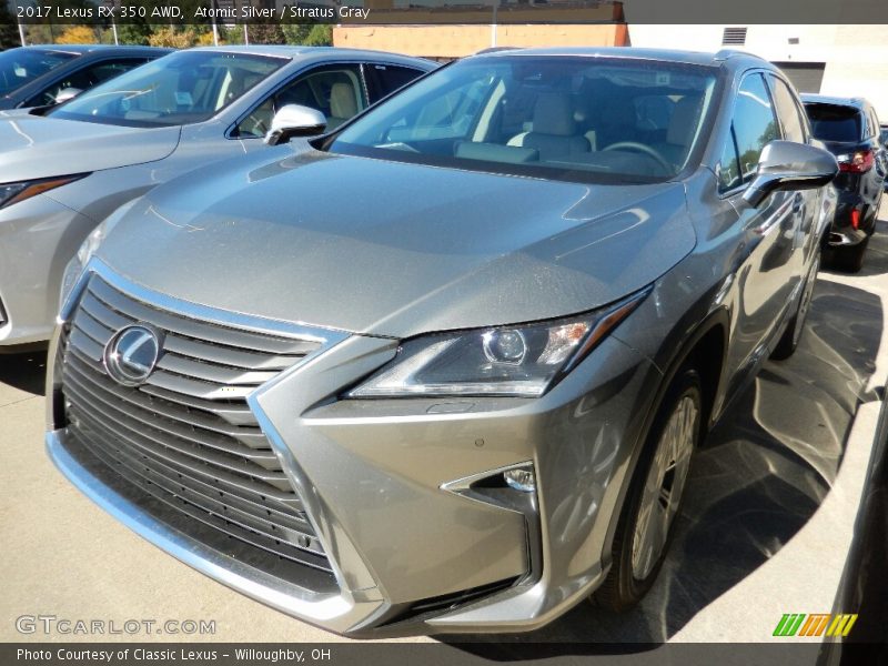 Atomic Silver / Stratus Gray 2017 Lexus RX 350 AWD
